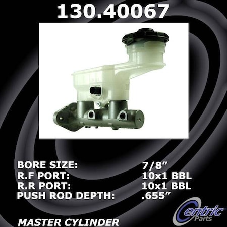Centric Parts Premium Brake Master Cylinder, 130.40067 130.40067